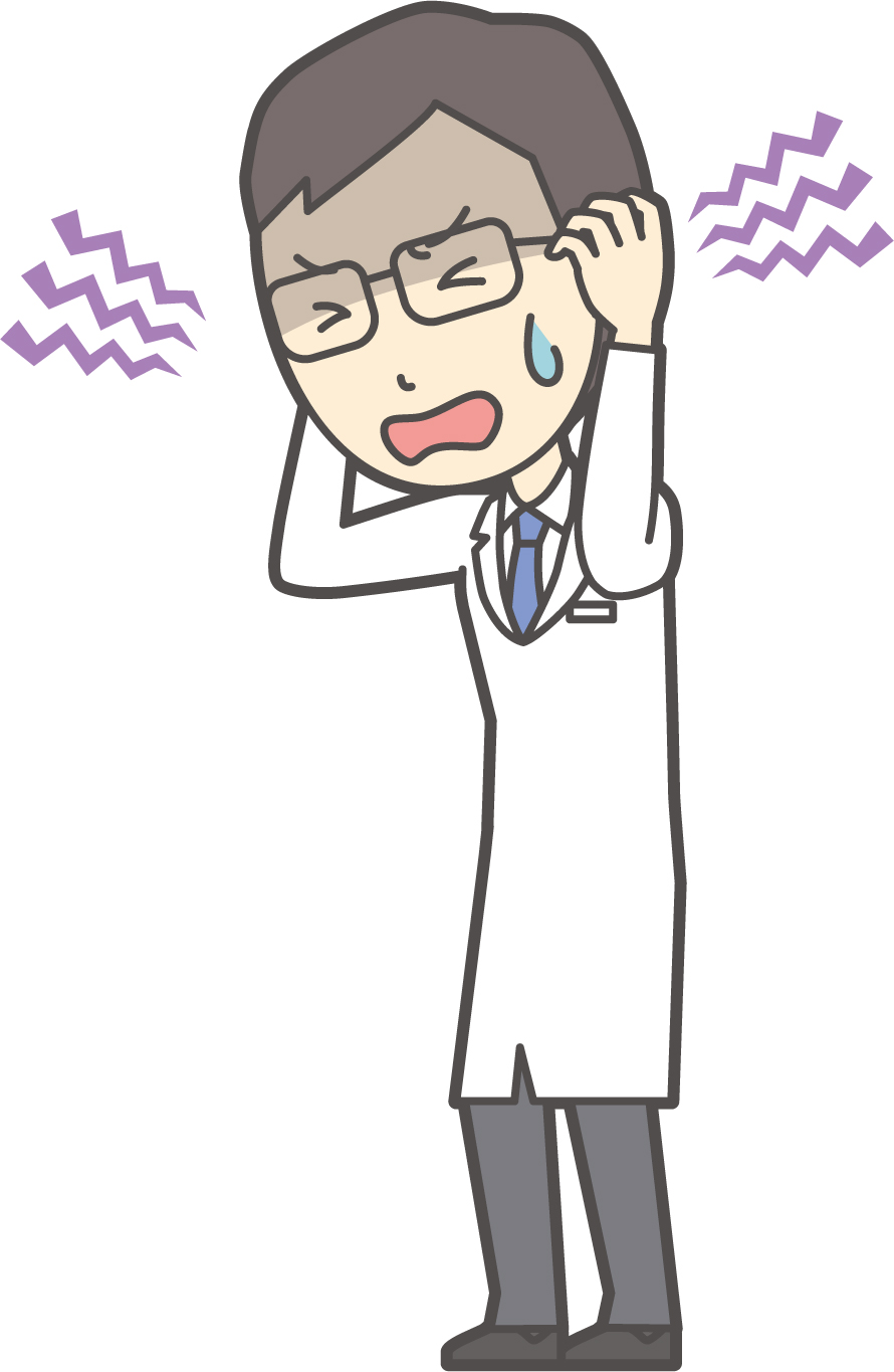 清掃に悩む院長